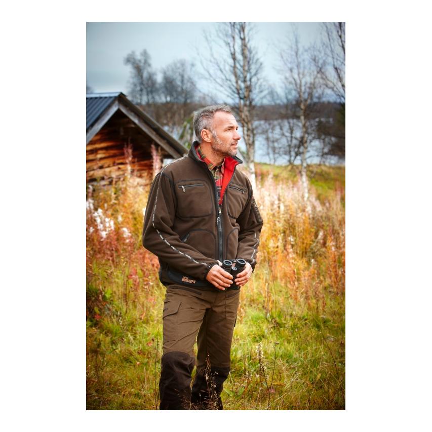 Kamko Fleecejacke wendbar - Brown/Red - Produktbild 2