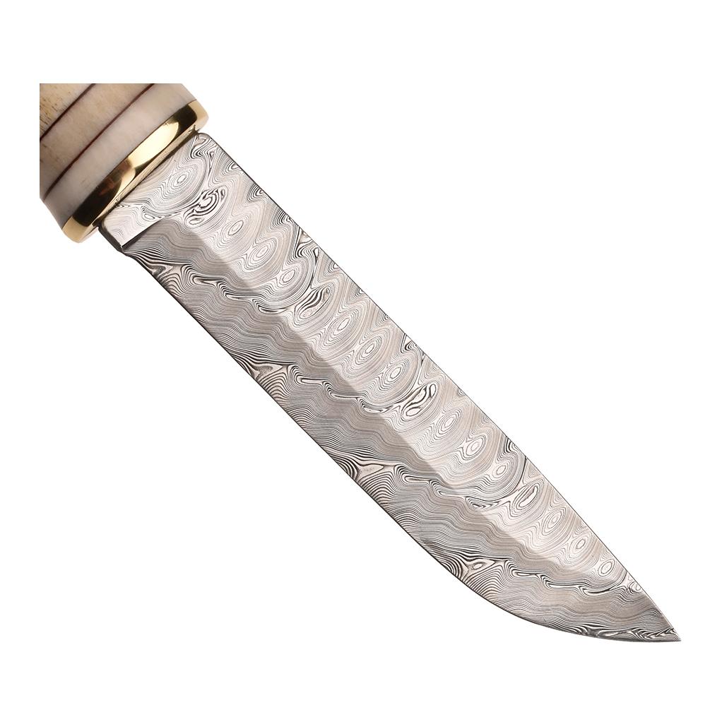 Karesuando - Damasteel Nordic Light - Jagdmesser mit Lederscheide - Produktbild 5