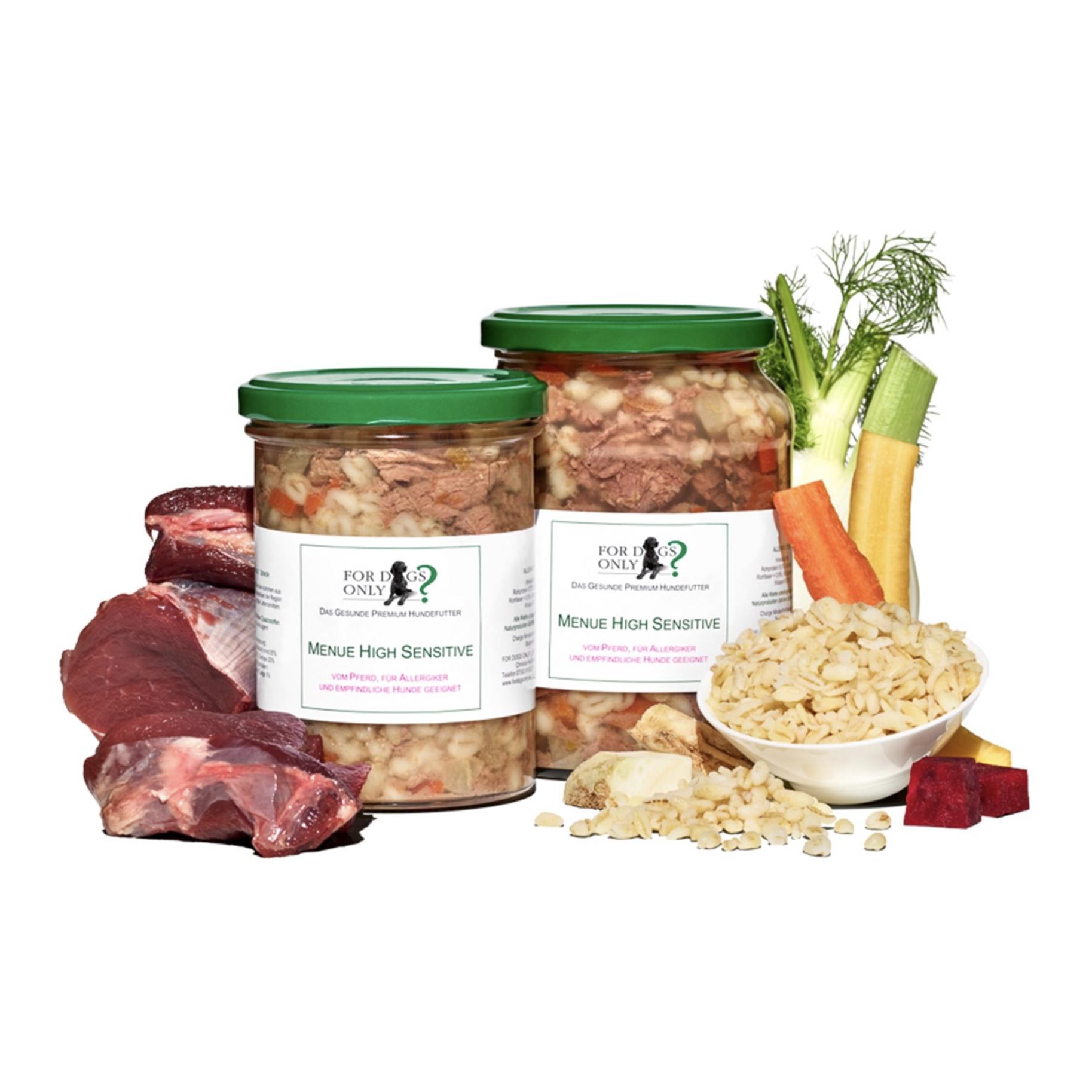 Premium Hundefutter Menue High Sensitive Pferd - Produktbild 1
