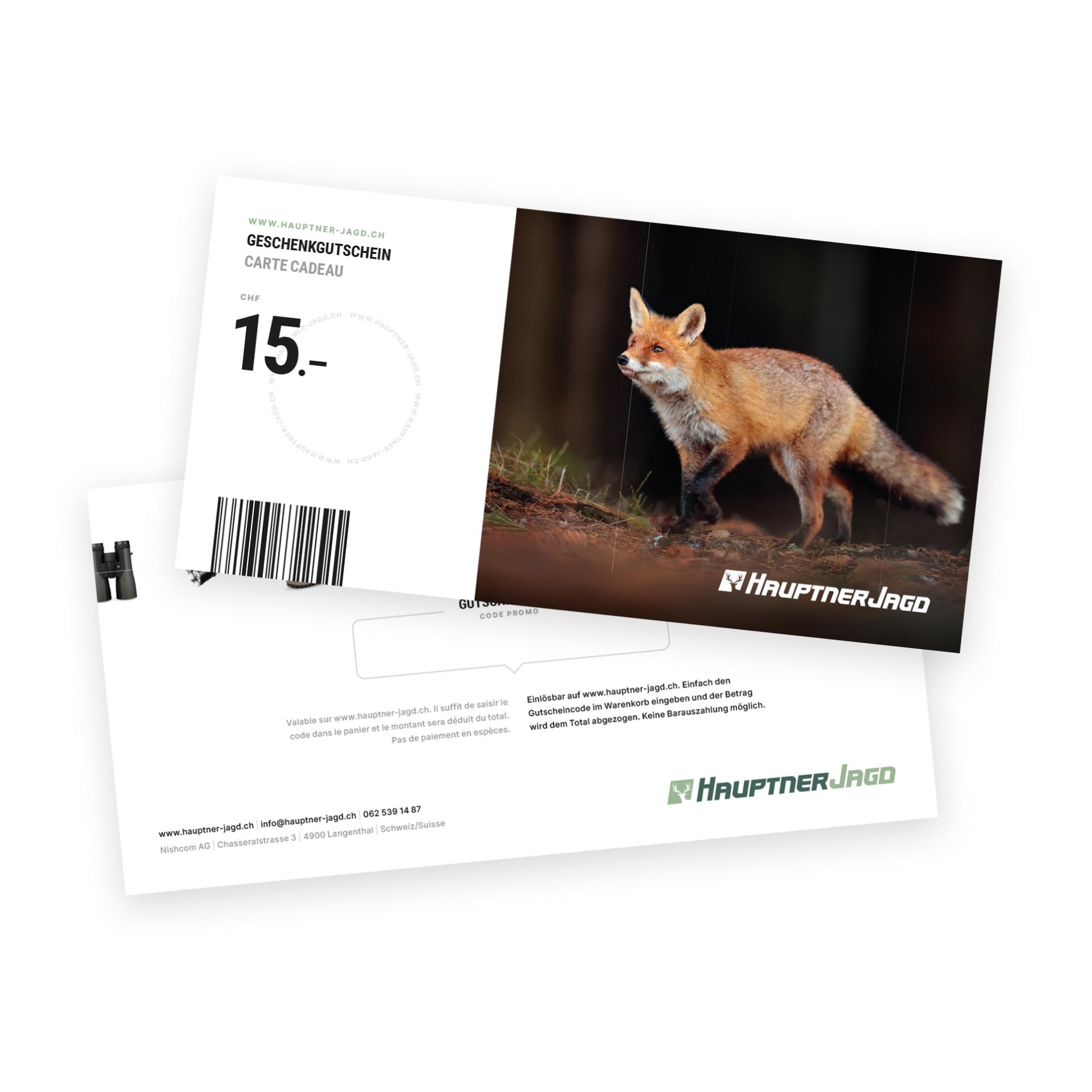 Geschenkgutschein Hauptner Jagd - Produktbild 1