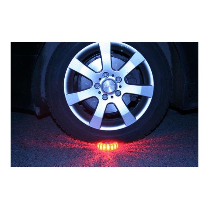 LED Blitzer / Warnleuchte - Rot - Koffer 6x Akku - Produktbild 2