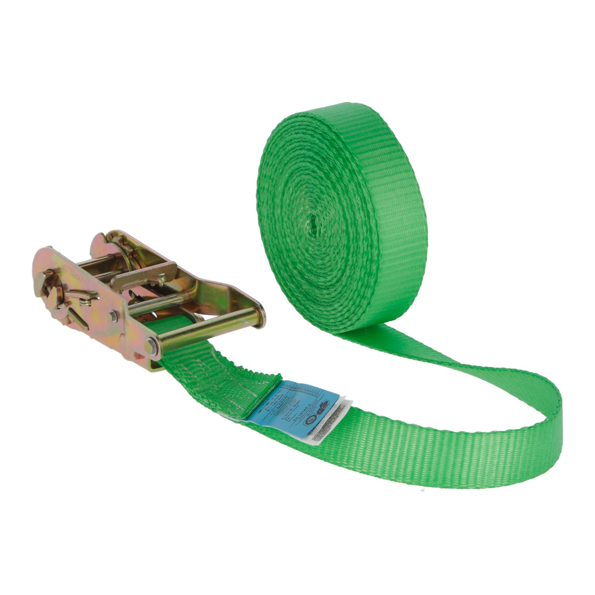 Ratschenzurrgurt 1-tlg. 25mm/5m, 750/1500kg - grün - Produktbild 1