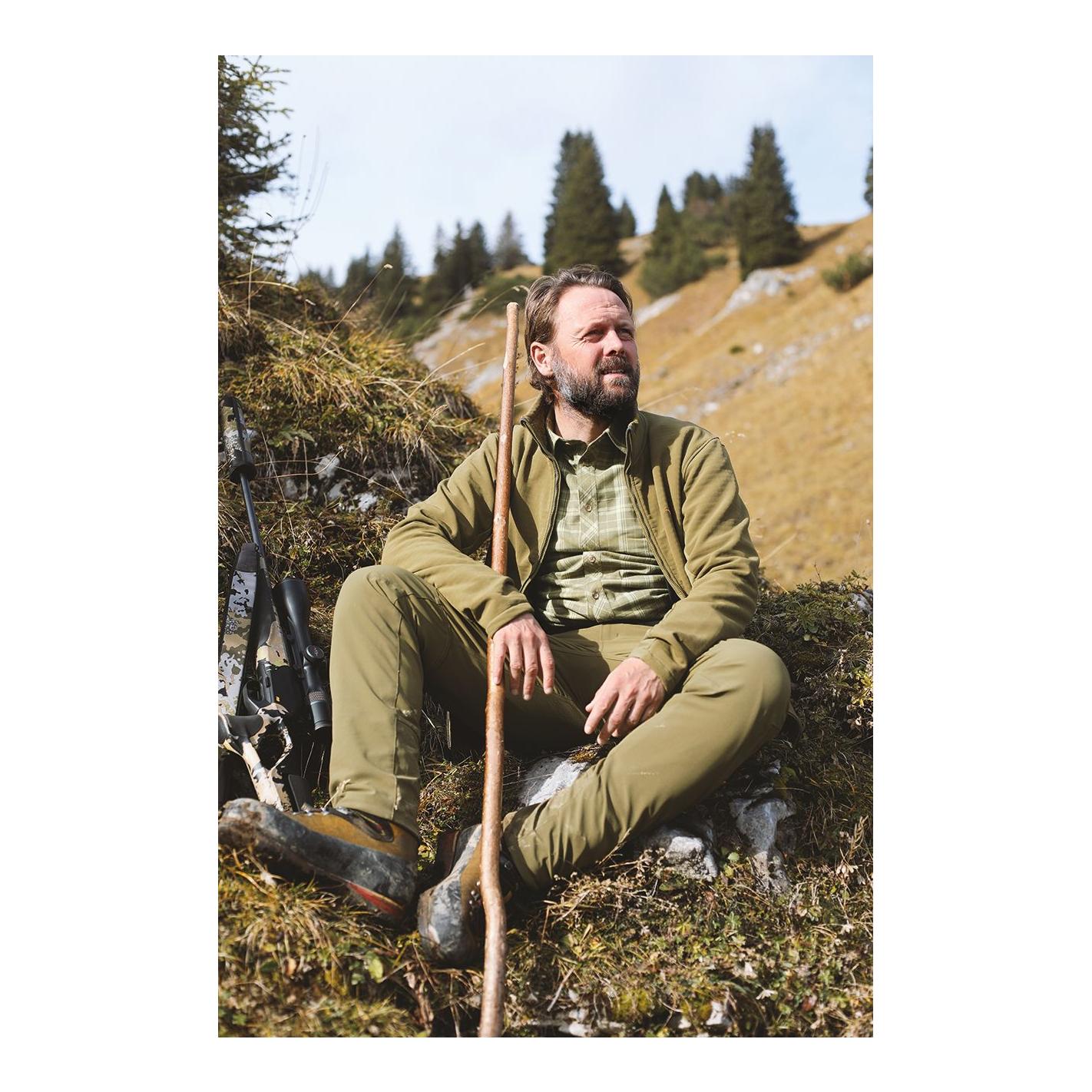 Flash Midlayer Jacke - Dunkeloliv - Produktbild 4