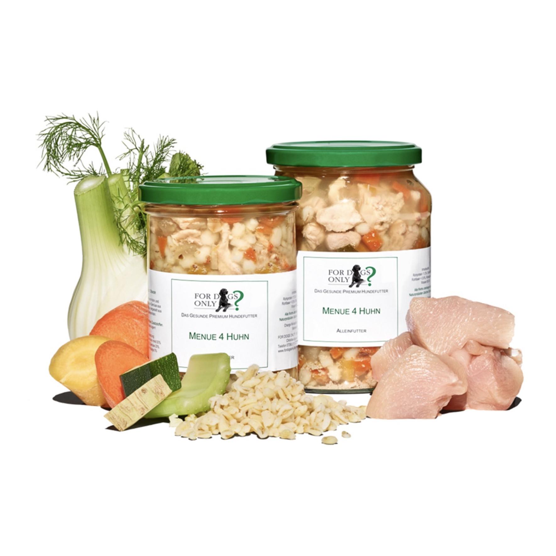 Premium Hundefutter Menue Huhn - Produktbild 1