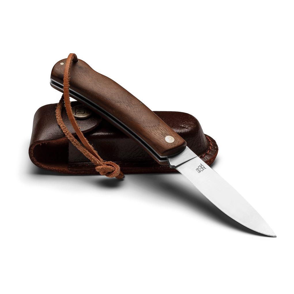 NORDMARKA - Jagd/Outdoorklappmesser mit Lederhülle - Produktbild 1