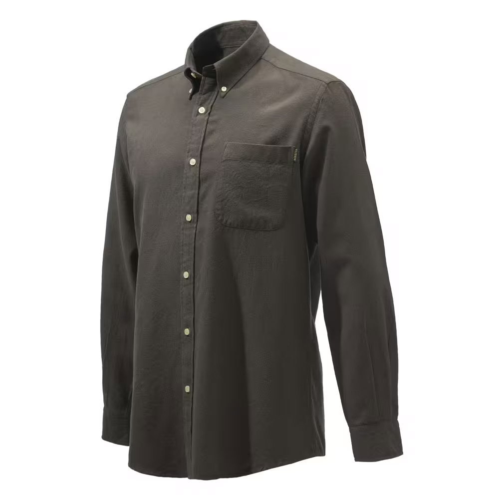 Winter Button Down Shirt - Chocolate Brown - Produktbild 1