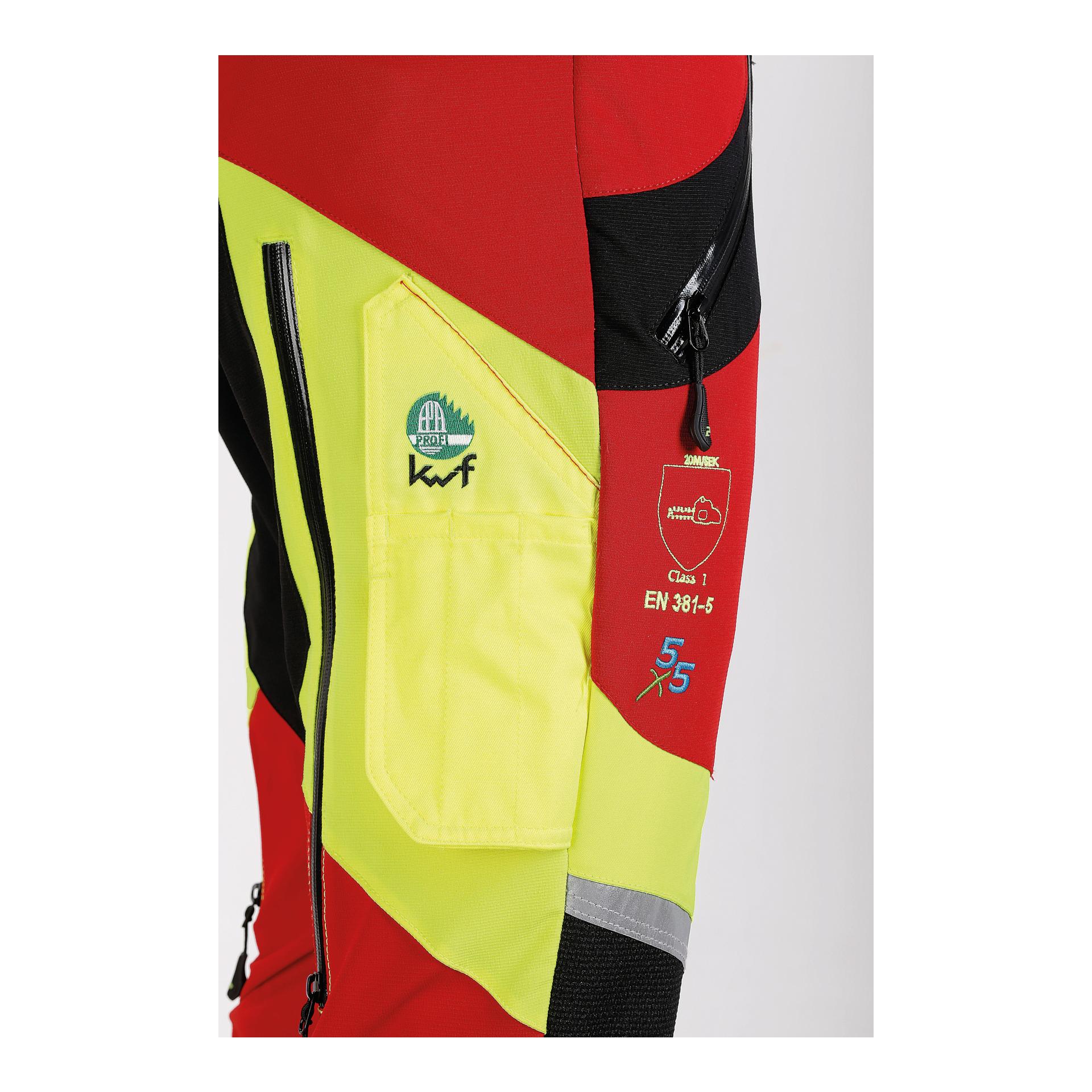 X-treme Air Schnittschutzhose - rot/gelb - Produktbild 3