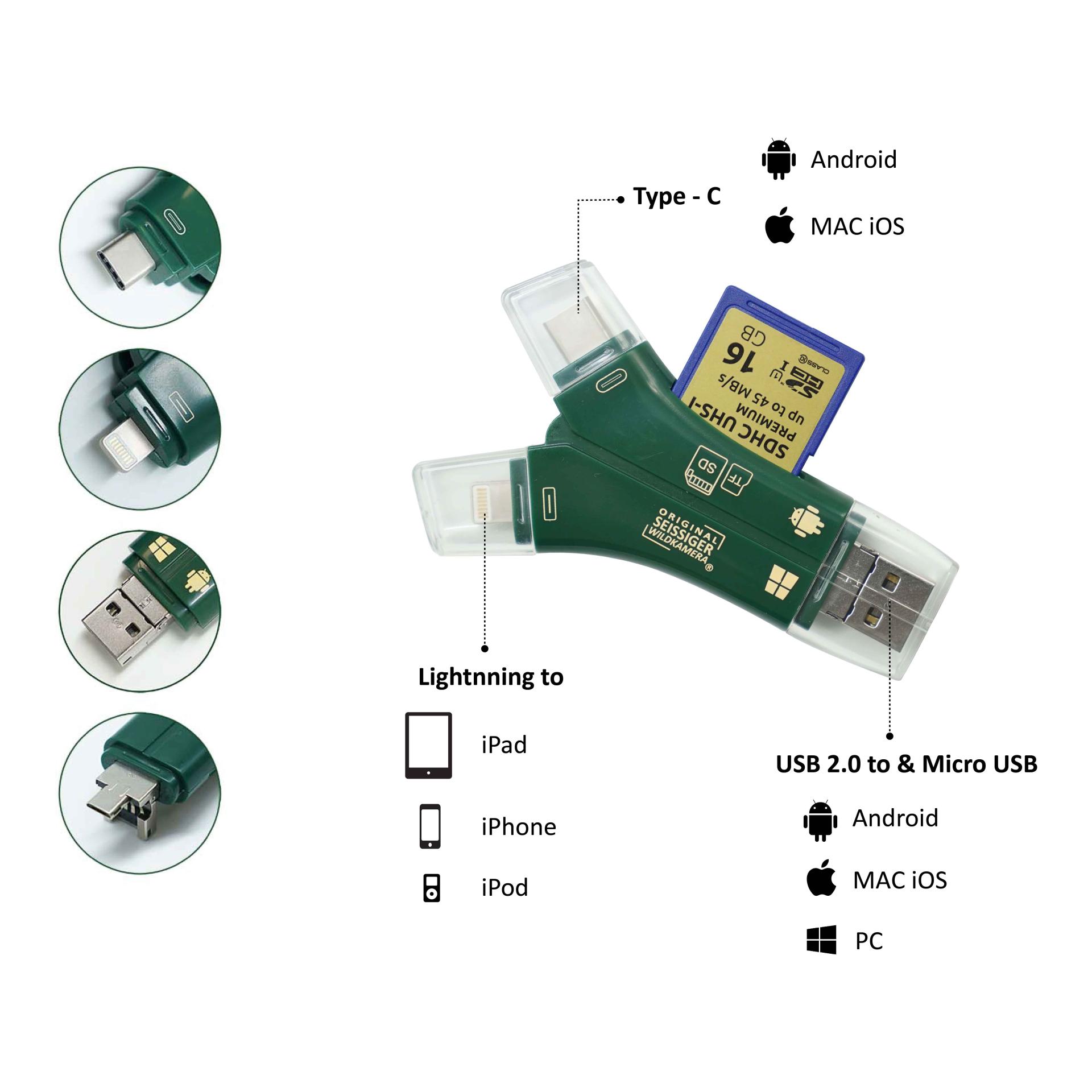 SD-Kartenleser 4-in-1 - Produktbild 1