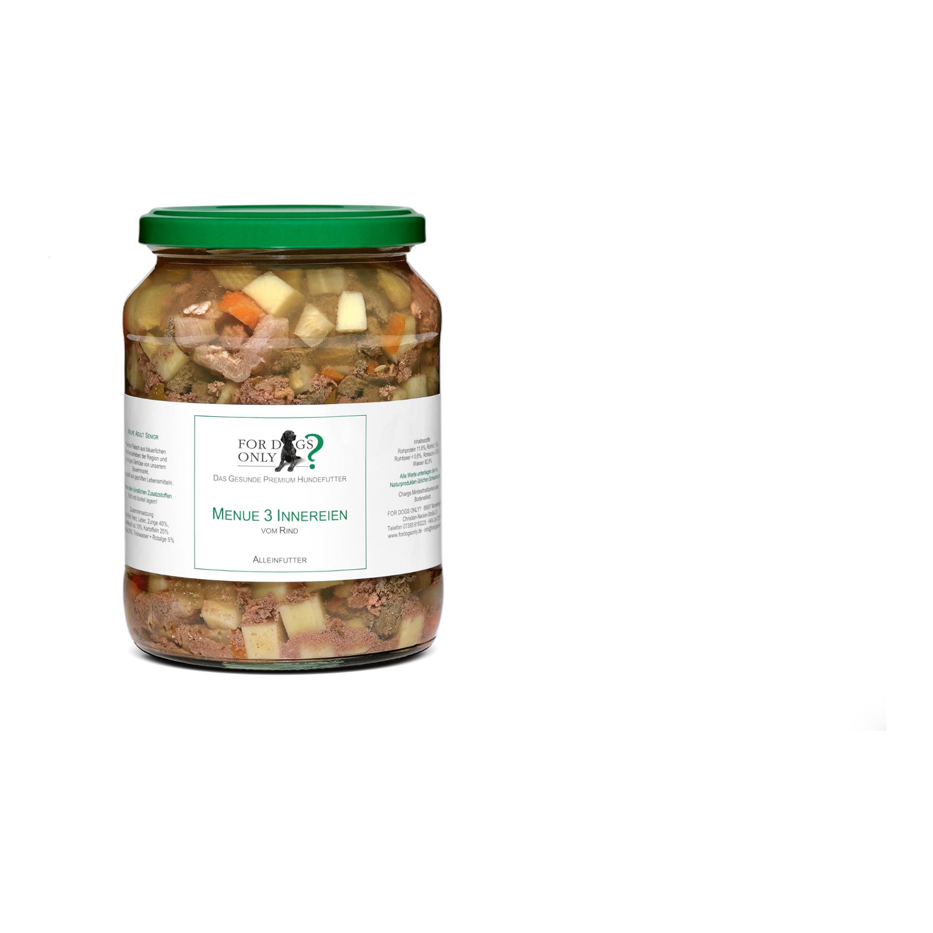 Premium Hundefutter Menue Innereien & Beinfleisch - Produktbild 2