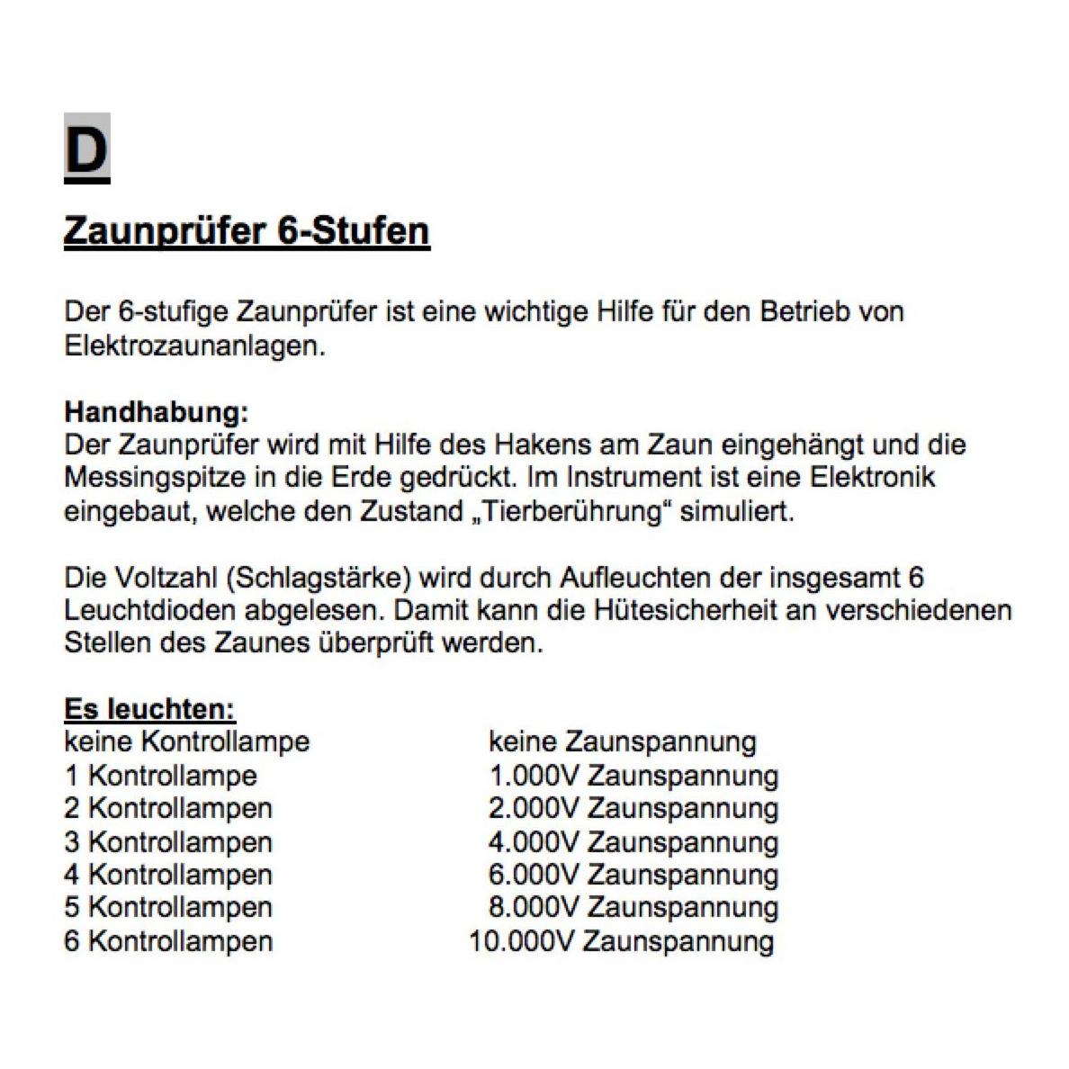 Zaunprüfer 6-stufig - Produktbild 2