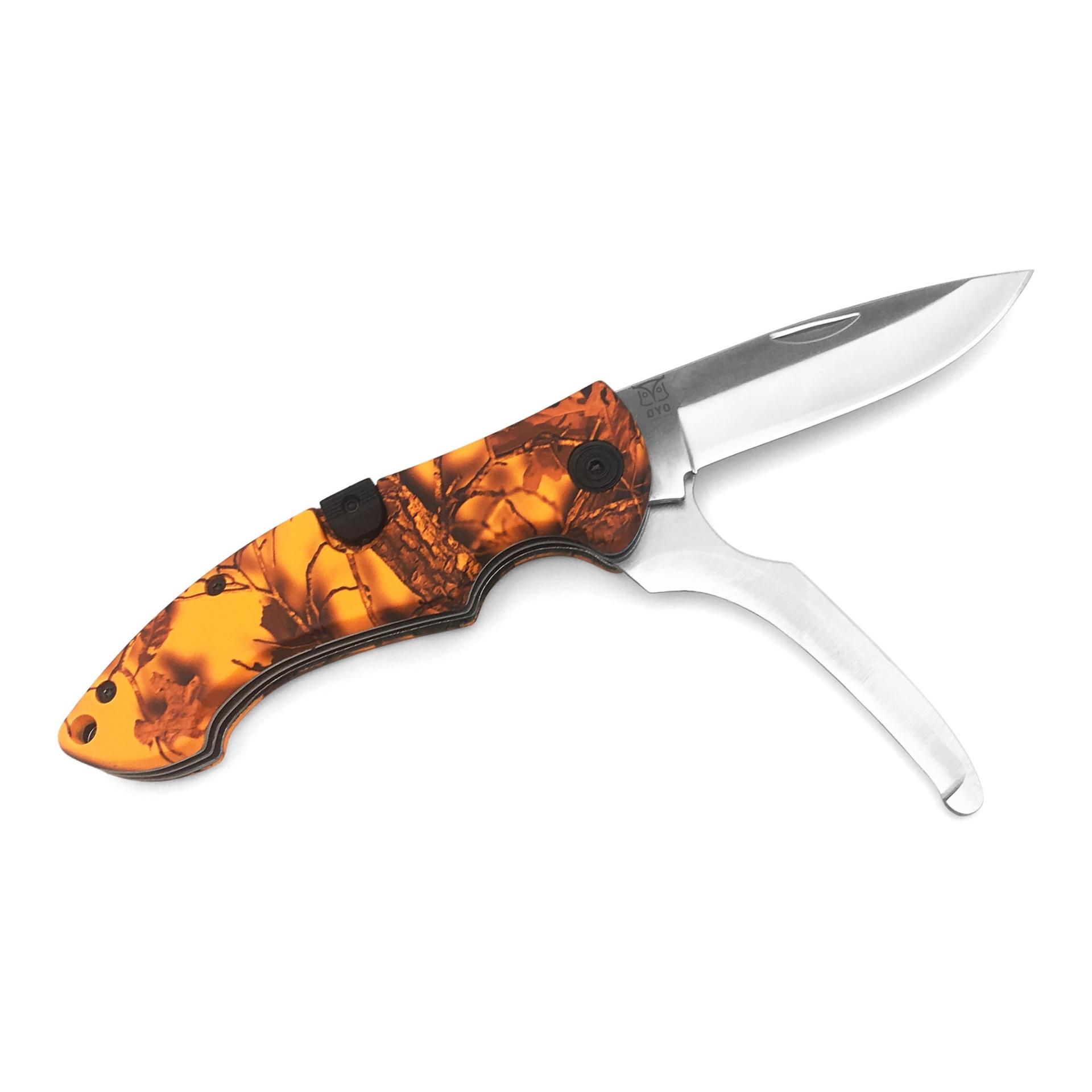 GEVIR DUO - Jagdklappmesser mit zwei Klingen und Hülle - Produktbild 1