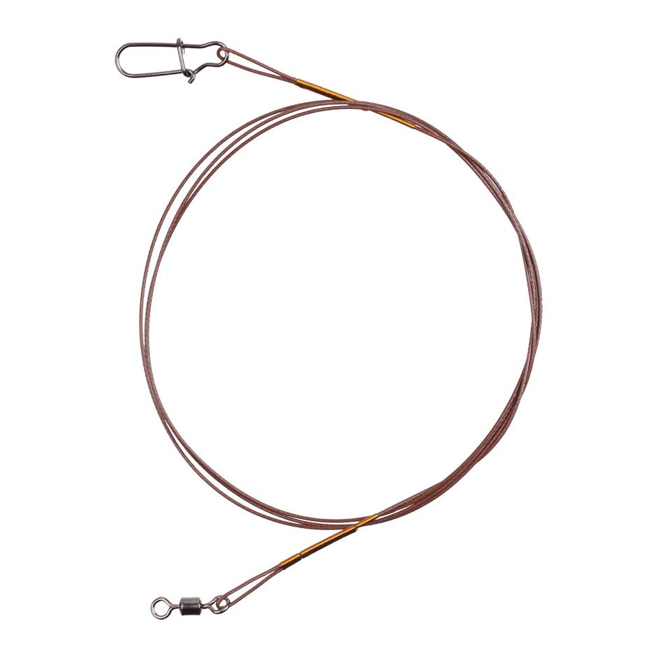 Steel Leader with Swivel/Snap 7x7 45cm 3Stk.- Stahlvorfach - Produktbild 1