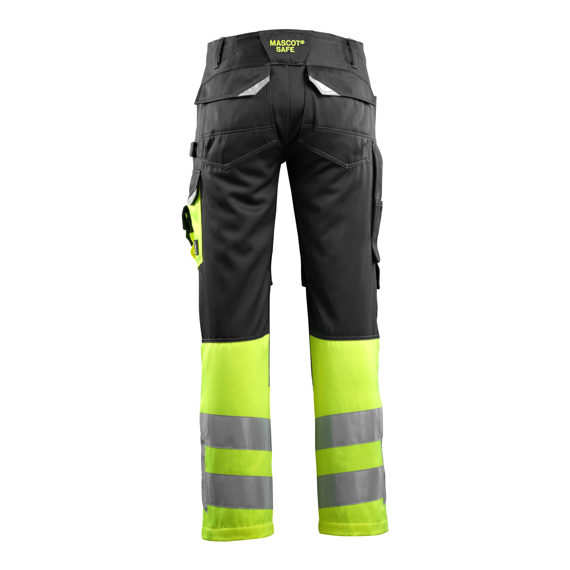 Leeds Arbeitshose - schwarz/hi-vis gelb - Produktbild 4