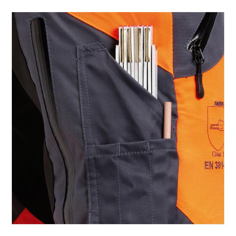 X-treme Air Schnittschutzhose EN20471 - orange/grau - Produktbild 3