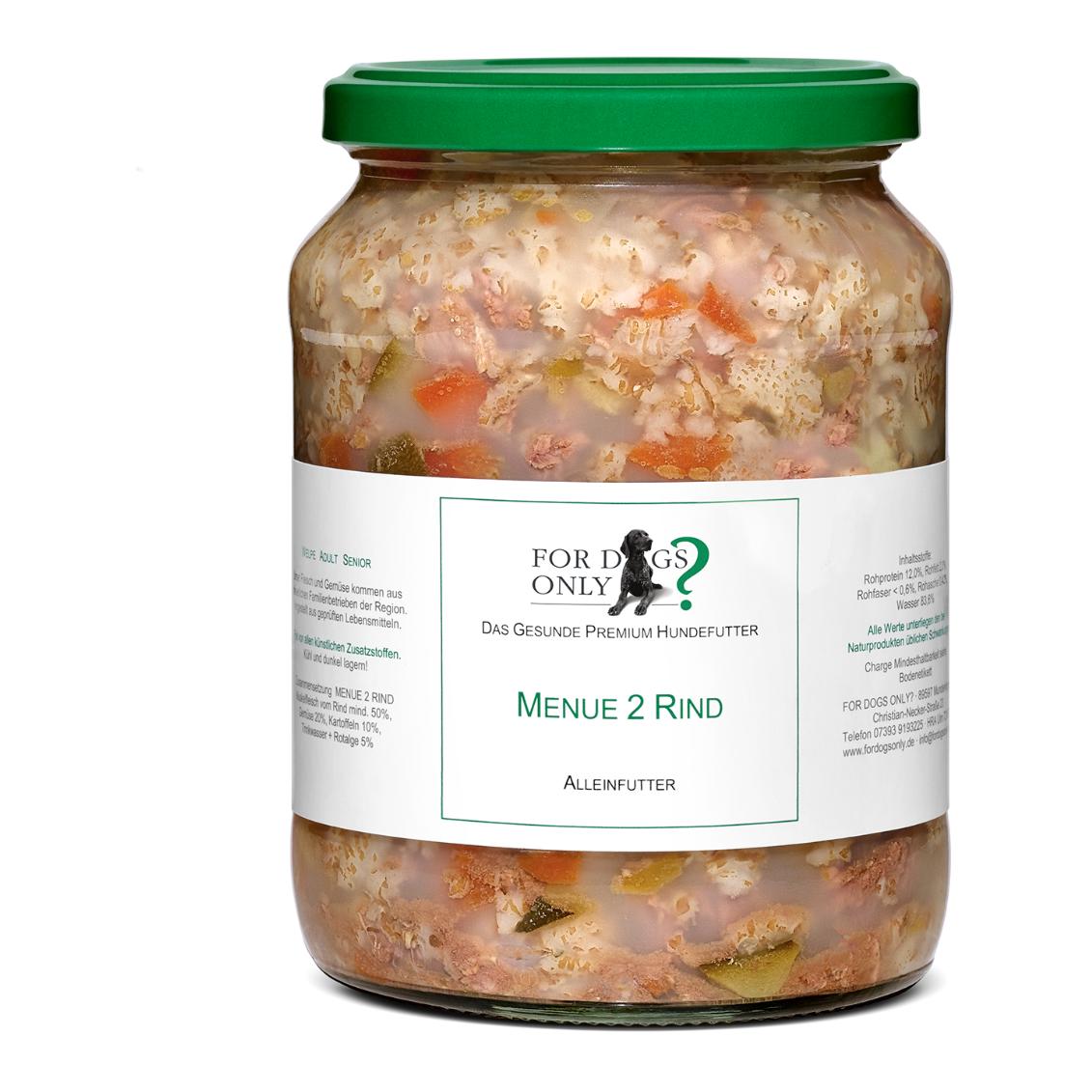 Premium Hundefutter Menue Rind - Produktbild 2