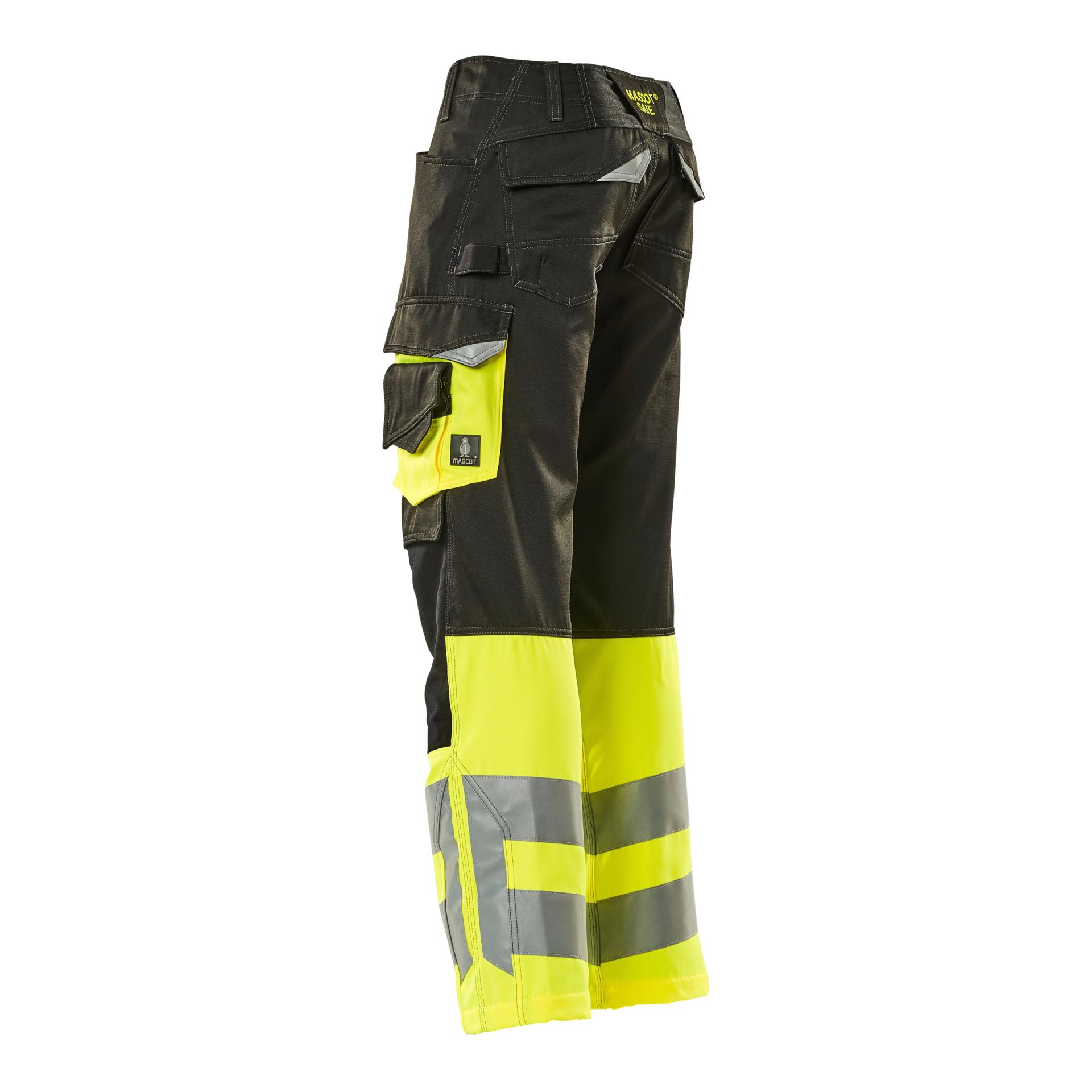 Leeds Arbeitshose - schwarz/hi-vis gelb - Produktbild 5