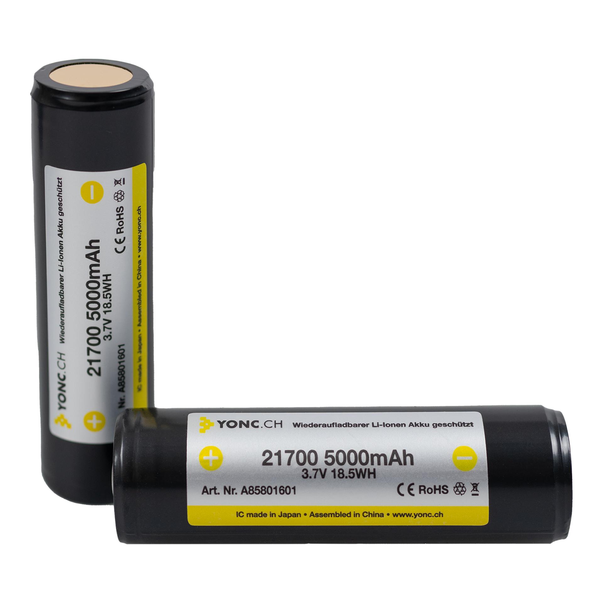 21700 Li-Ionen Akku mit 5000 mAh - Produktbild 1