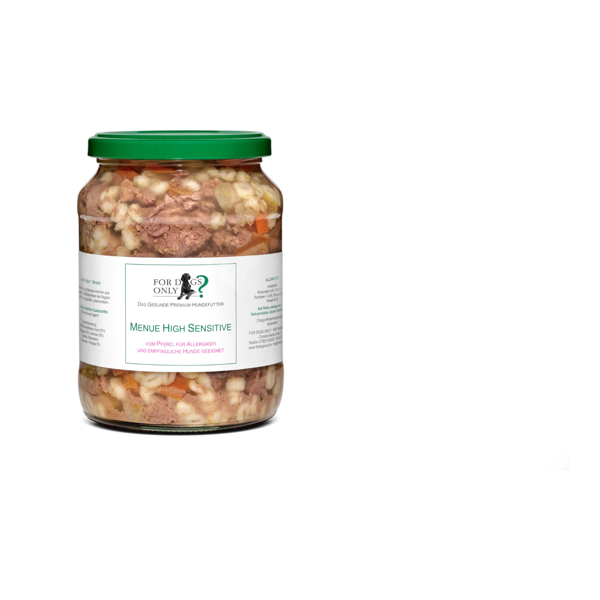 Premium Hundefutter Menue High Sensitive Pferd - Produktbild 2