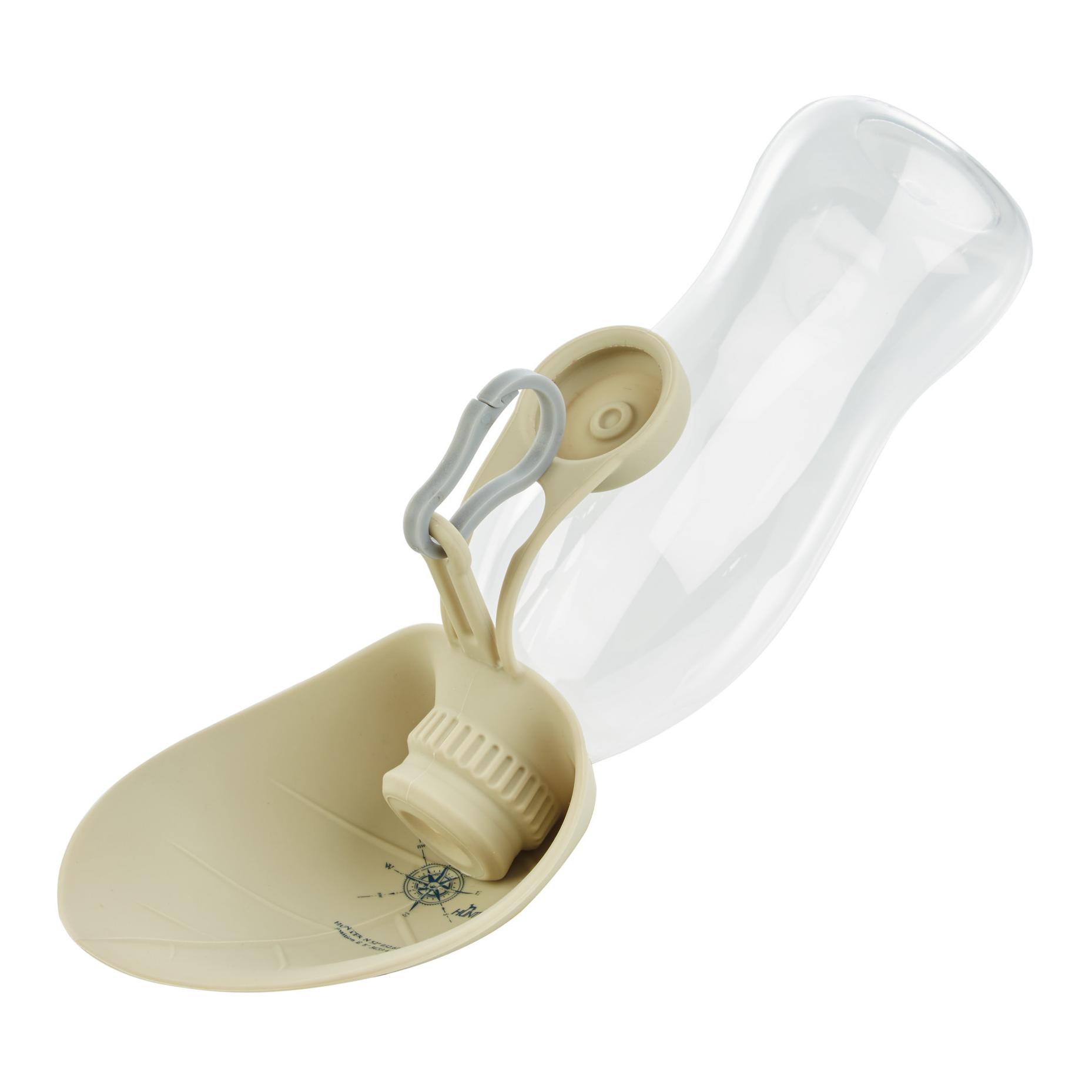 Outdoor Trinkflasche mit Silikonnapf List - beige - Produktbild 1