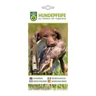 Hundepfeife Hirschhorn Länge ca  8- 11 cm - Produktbild 2