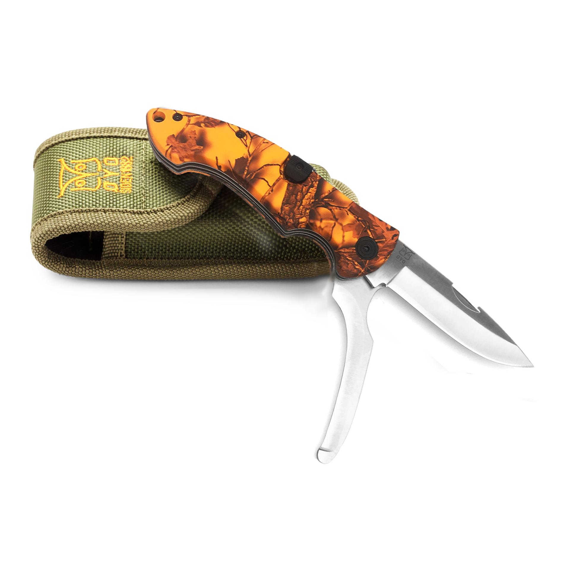 GEVIR DUO - Jagdklappmesser mit zwei Klingen und Hülle - Produktbild 5