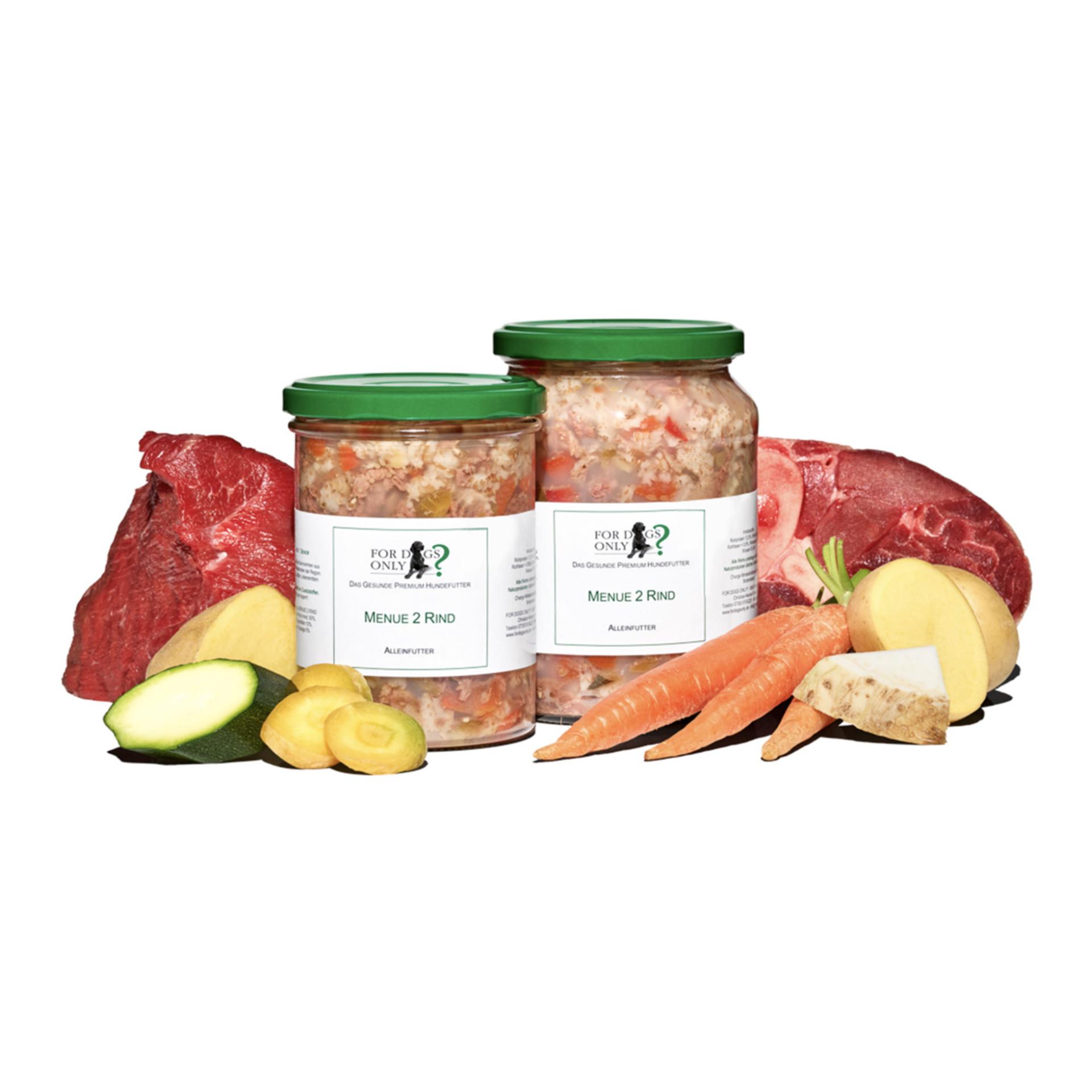 Premium Hundefutter Menue Rind - Produktbild 1