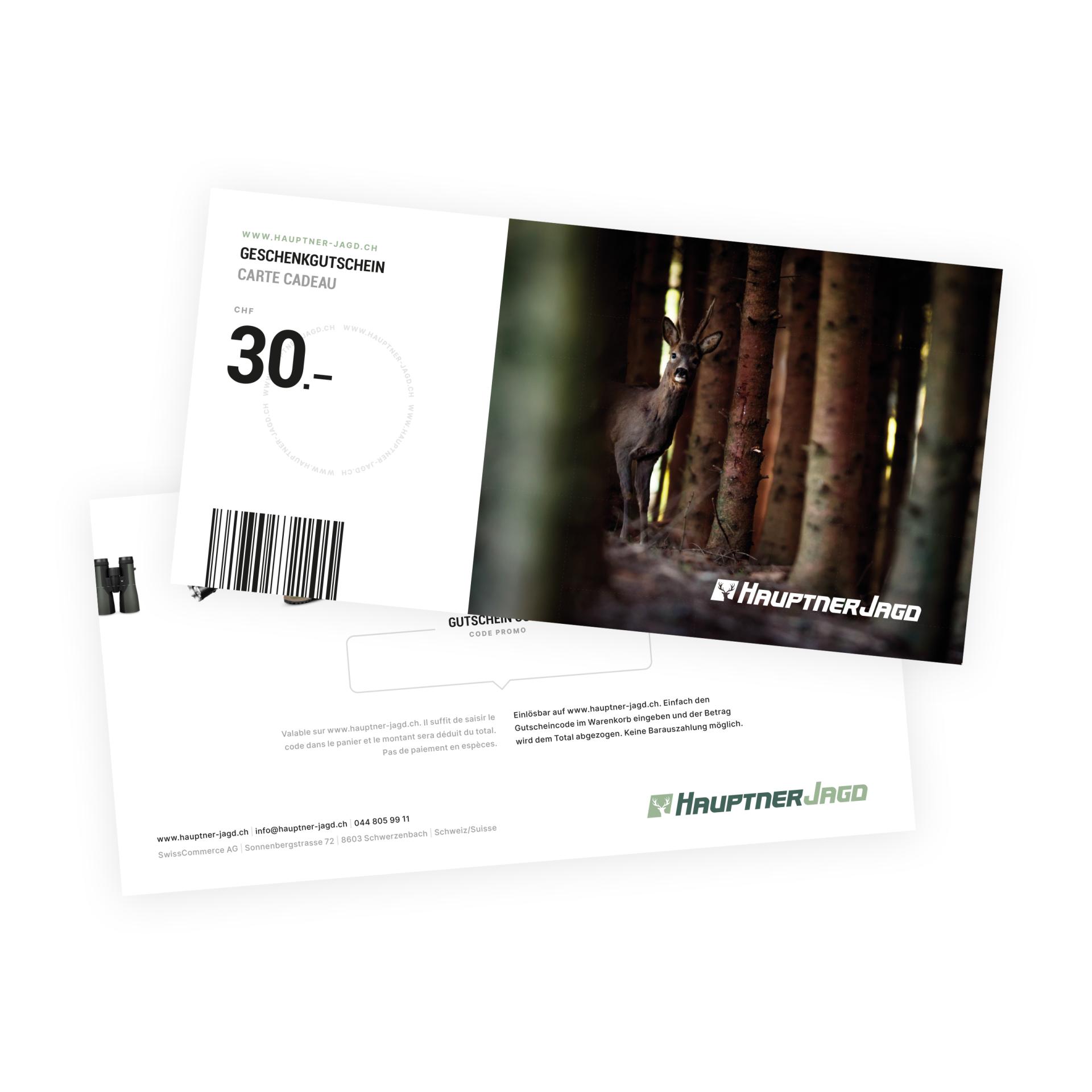 Geschenkgutschein Hauptner Jagd - Produktbild 1