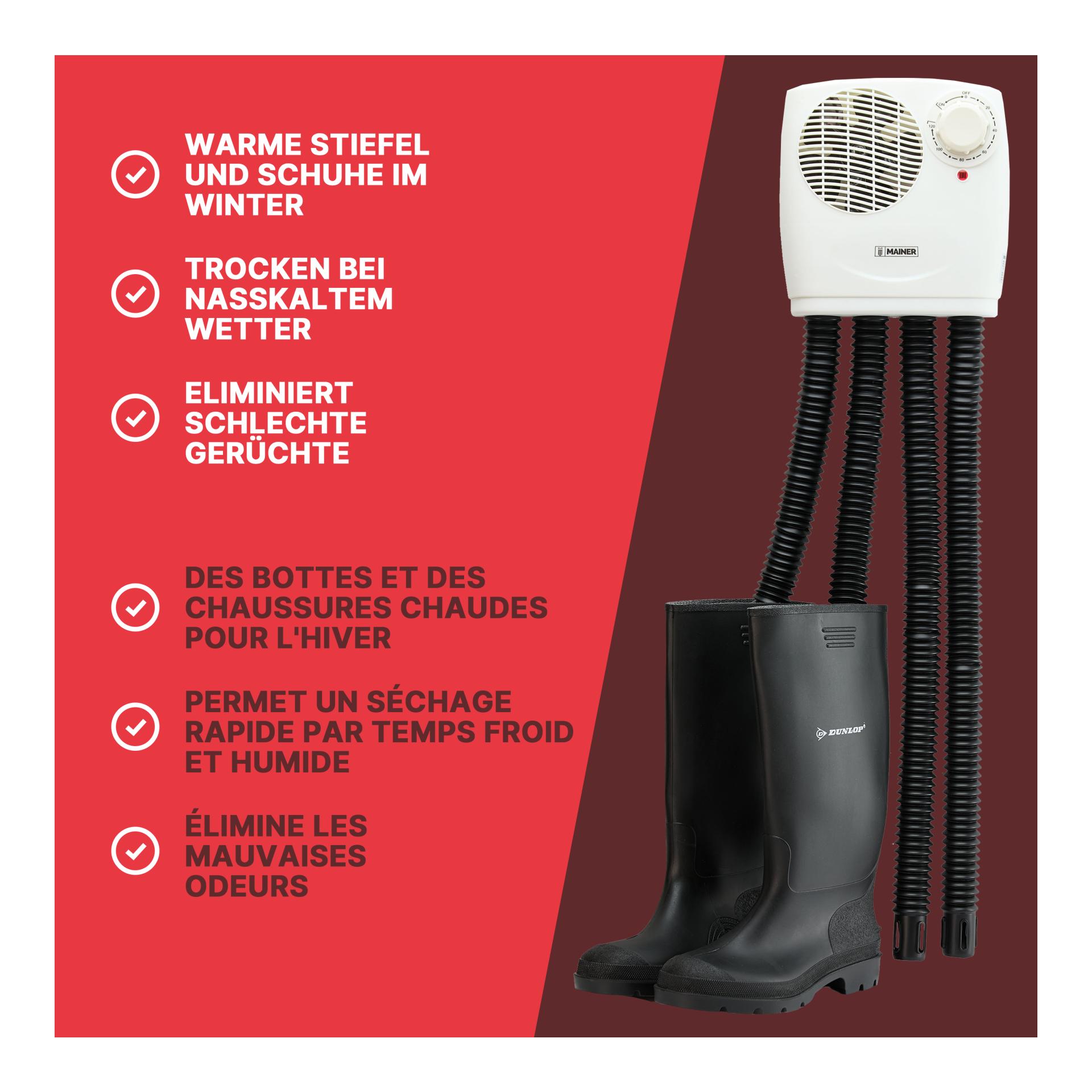 Schuhtrockner 2 Paar 350 Watt - Produktbild 4
