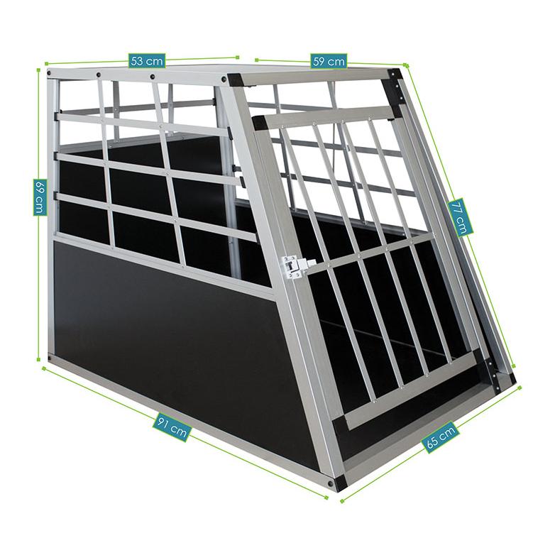 Hundetransportbox aus Aluminium Grösse L - Produktbild 3