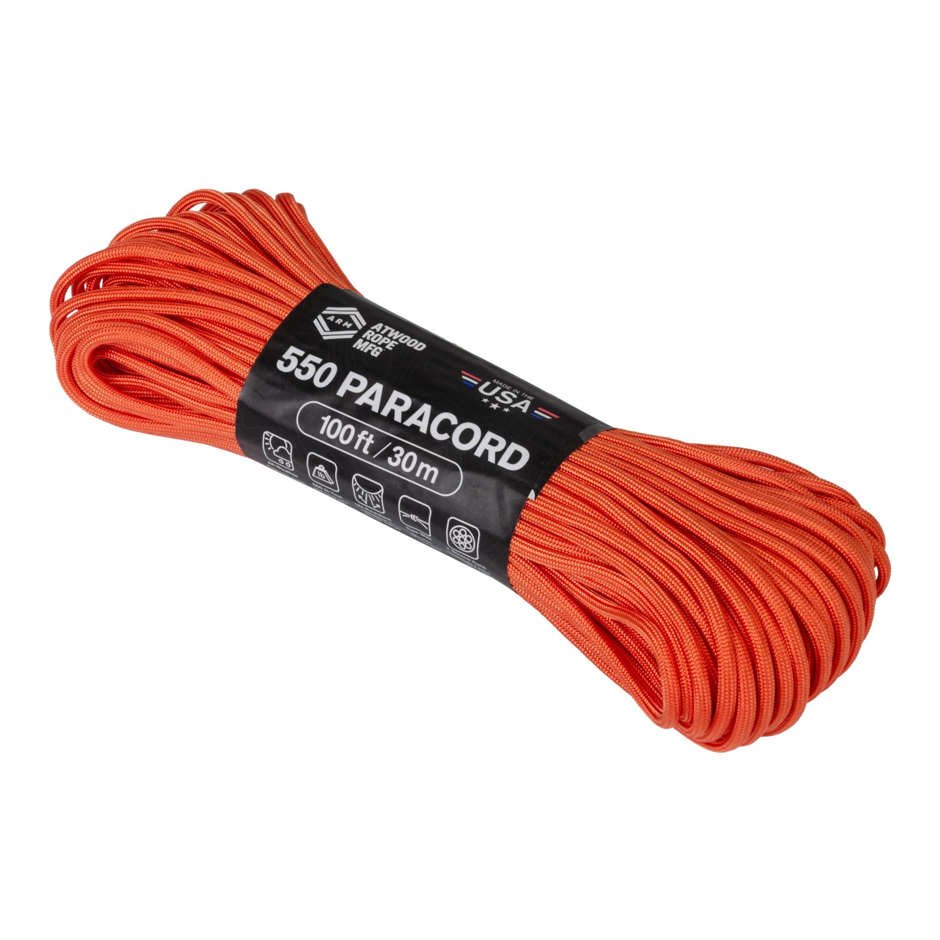 550 Paracord 100ft. / 30m - Orange - Produktbild 1