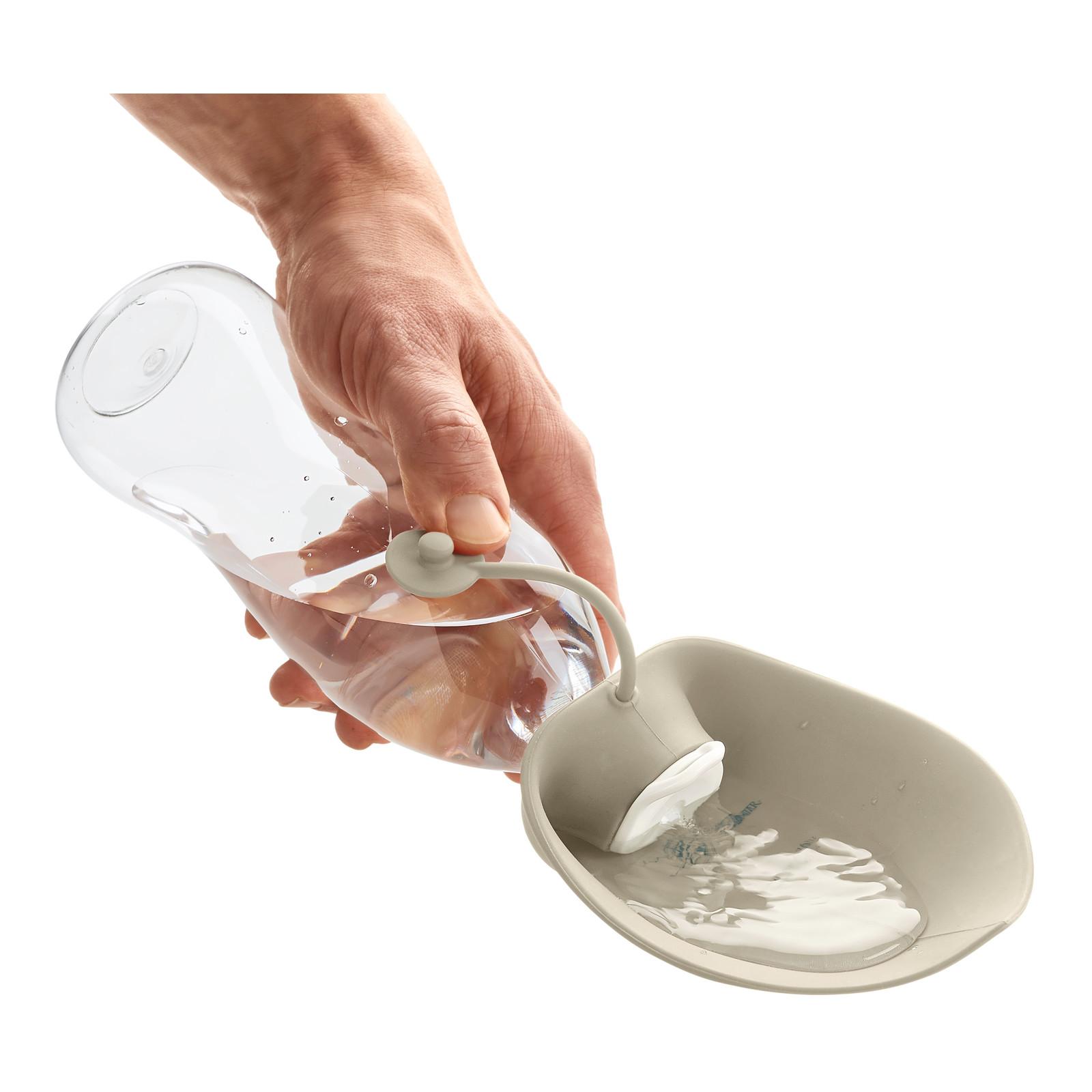 Outdoor Trinkflasche mit Silikonnapf List - beige - Produktbild 4