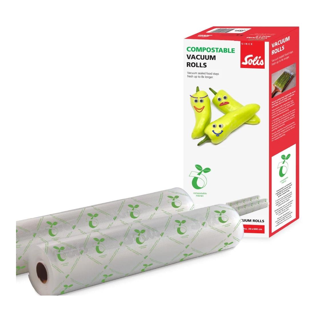 Vakuumierfolien 30 x 600 cm - kompostierbar (2 Rollen) - Produktbild 1